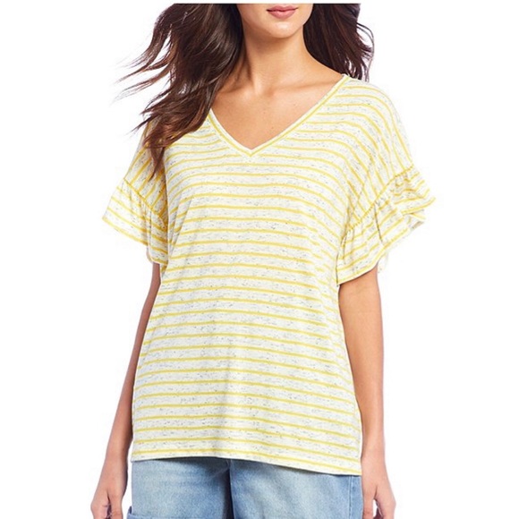 NWT Gibson & Latimer Stripe Tshirt, Tee - Picture 1 of 7